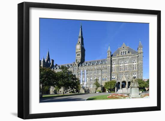 Georgetown University Main Building in Washington DC - United States-Orhan-Framed Photographic Print