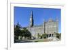 Georgetown University Main Building in Washington DC - United States-Orhan-Framed Photographic Print