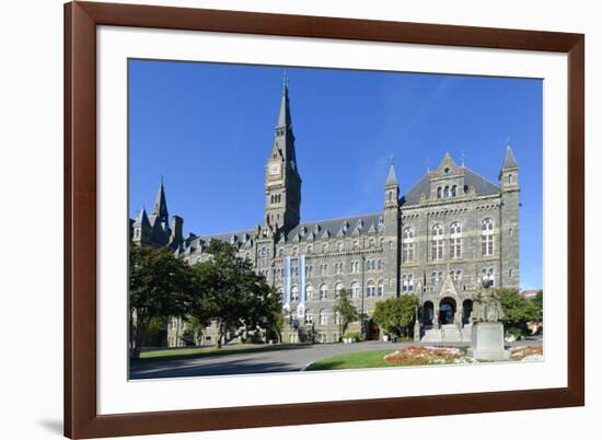 Georgetown University Main Building in Washington DC - United States-Orhan-Framed Photographic Print