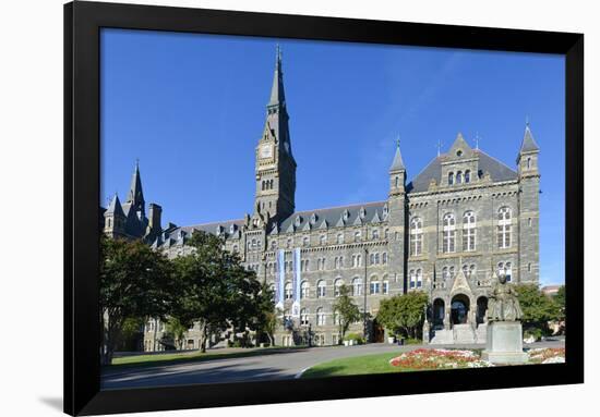 Georgetown University Main Building in Washington DC - United States-Orhan-Framed Photographic Print