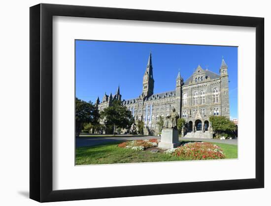 Georgetown University Main Building in Washington DC - United States-Orhan-Framed Photographic Print