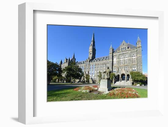 Georgetown University Main Building in Washington DC - United States-Orhan-Framed Photographic Print