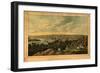 Georgetown, Washington DC - Panoramic Map-Lantern Press-Framed Premium Giclee Print