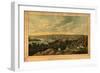 Georgetown, Washington DC - Panoramic Map-Lantern Press-Framed Premium Giclee Print