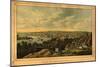 Georgetown, Washington DC - Panoramic Map-Lantern Press-Mounted Premium Giclee Print