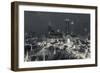 Georgia, Atlanta, Centennial Olympic Park, Elevated City View at Dusk-Walter Bibikow-Framed Photographic Print