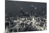 Georgia, Atlanta, Centennial Olympic Park, Elevated City View at Dusk-Walter Bibikow-Mounted Photographic Print