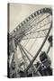 Georgia, Atlanta, Centennial Olympic Park, Ferris Wheel-Walter Bibikow-Stretched Canvas