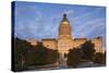 Georgia, Atlanta, Georgia State Capitol Building at Dawn-Walter Bibikow-Stretched Canvas