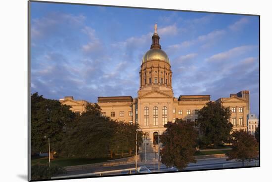 Georgia, Atlanta, Georgia State Capitol Building at Dawn-Walter Bibikow-Mounted Photographic Print