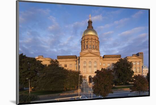 Georgia, Atlanta, Georgia State Capitol Building at Dawn-Walter Bibikow-Mounted Photographic Print