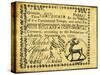 Georgia Banknote, 1777-null-Stretched Canvas