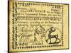 Georgia Banknote, 1777-null-Stretched Canvas