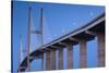 Georgia, Brunswick, Sidney Lanier Bridge, across the Brunswick River-Walter Bibikow-Stretched Canvas