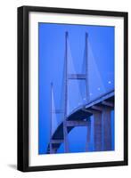 Georgia, Brunswick, Sidney Lanier Bridge, across the Brunswick River-Walter Bibikow-Framed Photographic Print