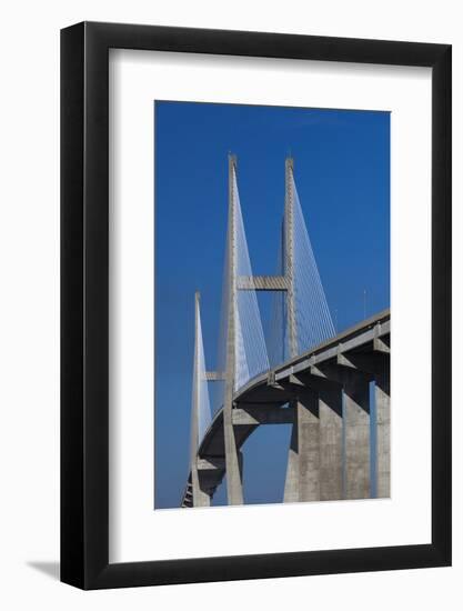 Georgia, Brunswick, Sidney Lanier Bridge, across the Brunswick River-Walter Bibikow-Framed Photographic Print