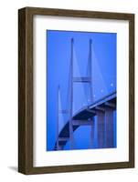 Georgia, Brunswick, Sidney Lanier Bridge, across the Brunswick River-Walter Bibikow-Framed Photographic Print