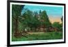 Georgia - Chickamauga Park View of Snodgrass House-Lantern Press-Framed Art Print
