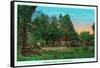 Georgia - Chickamauga Park View of Snodgrass House-Lantern Press-Framed Stretched Canvas