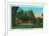 Georgia - Chickamauga Park View of Snodgrass House-Lantern Press-Framed Art Print