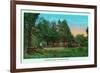 Georgia - Chickamauga Park View of Snodgrass House-Lantern Press-Framed Art Print