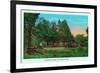 Georgia - Chickamauga Park View of Snodgrass House-Lantern Press-Framed Art Print