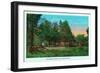 Georgia - Chickamauga Park View of Snodgrass House-Lantern Press-Framed Art Print