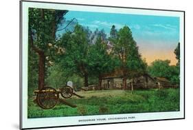 Georgia - Chickamauga Park View of Snodgrass House-Lantern Press-Mounted Art Print
