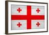 Georgia Flag Design with Wood Patterning - Flags of the World Series-Philippe Hugonnard-Framed Art Print