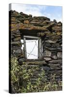 Georgia, Mtskheta, Juta. A Window in a Stone Wall, Covered with Barbed Wire-Alida Latham-Stretched Canvas