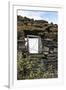 Georgia, Mtskheta, Juta. A Window in a Stone Wall, Covered with Barbed Wire-Alida Latham-Framed Photographic Print