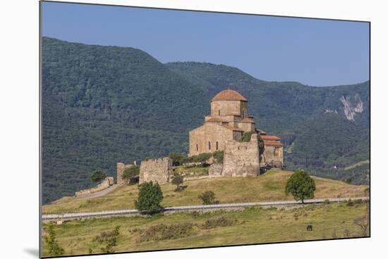 Georgia, Mtskheta. Spiritual town where Christianity was established in 327 AD, Jvari Church.-Walter Bibikow-Mounted Photographic Print