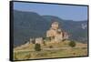 Georgia, Mtskheta. Spiritual town where Christianity was established in 327 AD, Jvari Church.-Walter Bibikow-Framed Stretched Canvas