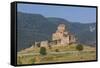 Georgia, Mtskheta. Spiritual town where Christianity was established in 327 AD, Jvari Church.-Walter Bibikow-Framed Stretched Canvas