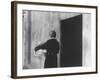 Georgia O'Keeffe Carrying a Basket-John Loengard-Framed Premium Photographic Print