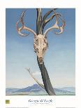 Deer's Skull with Pedernal-Georgia O'Keeffe-Art Print