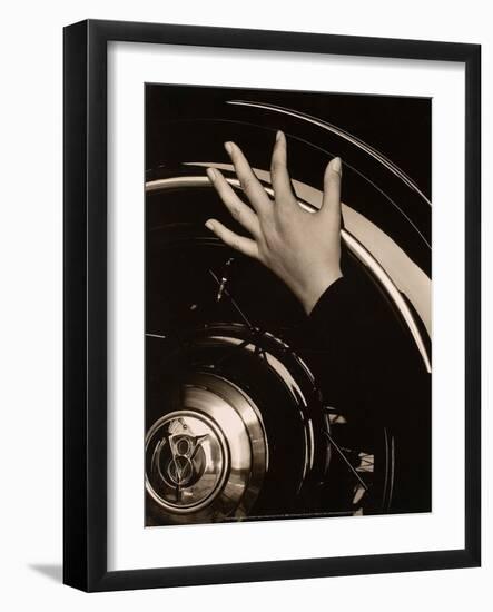 Georgia O’Keeffe, Hand on Back Tire of Ford V8, 1933-Alfred Stieglitz-Framed Art Print