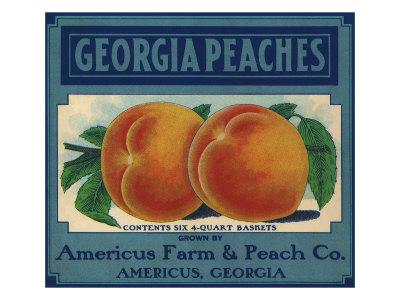 'Georgia Peaches' Giclee Print | AllPosters.com