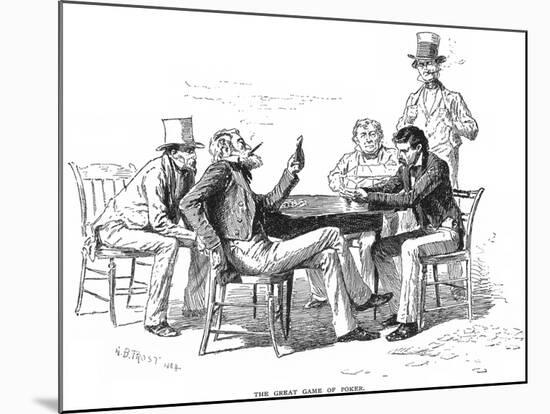 Georgia: Poker Game, 1840s-Arthur Burdett Frost-Mounted Giclee Print