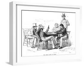 Georgia: Poker Game, 1840s-Arthur Burdett Frost-Framed Giclee Print