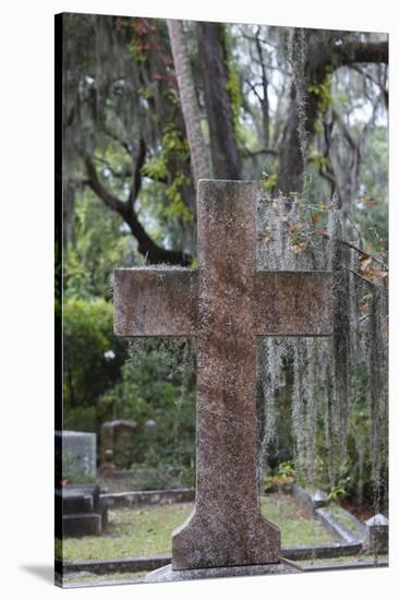 Georgia, Savannah, Bonaventure Cemetery-Walter Bibikow-Stretched Canvas