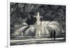 Georgia, Savannah, Fountain in Forsyth Park-Walter Bibikow-Framed Photographic Print