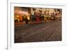 Georgia, Savannah, Rail Tracks Along Historic River Street-Joanne Wells-Framed Photographic Print