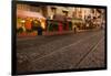 Georgia, Savannah, Rail Tracks Along Historic River Street-Joanne Wells-Framed Premium Photographic Print