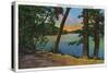 Georgia, Scenic View on the Chattahoochee River-Lantern Press-Stretched Canvas