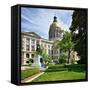 Georgia State Capitol Building in Atlanta, Georgia, Usa.-SeanPavonePhoto-Framed Stretched Canvas