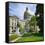 Georgia State Capitol Building in Atlanta, Georgia, Usa.-SeanPavonePhoto-Framed Stretched Canvas