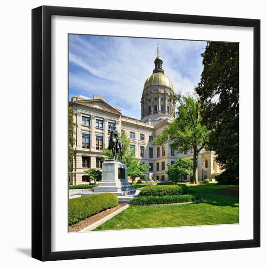 Georgia State Capitol Building in Atlanta, Georgia, Usa.-SeanPavonePhoto-Framed Photographic Print