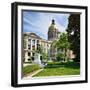 Georgia State Capitol Building in Atlanta, Georgia, Usa.-SeanPavonePhoto-Framed Photographic Print