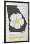 Georgia - State Flower - Cherokee Rose-Lantern Press-Framed Art Print